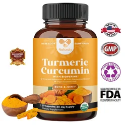 Curcumin Turmeric Joint Support Supplement, Anti-inflammatory, Suitable for Men and Women for Hand, Back, Knee and Joint Health