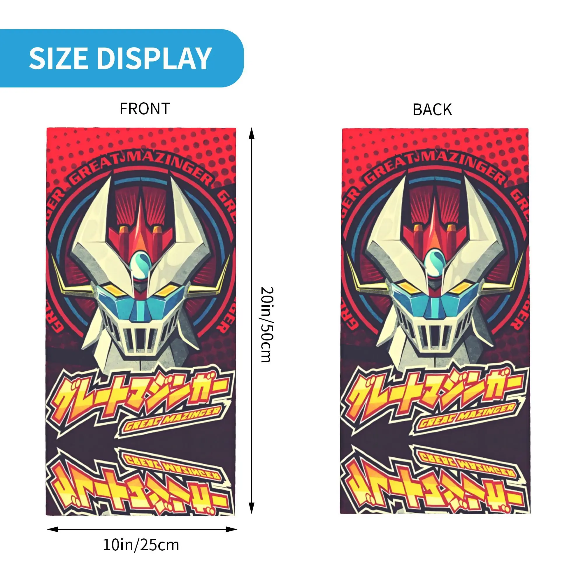 مخصص UFO روبوت G-Grendizeres أنيمي باندانا الرقبة الجراب للمشي الدراجات النساء الرجال التفاف وشاح بالاكلافا أكثر دفئا