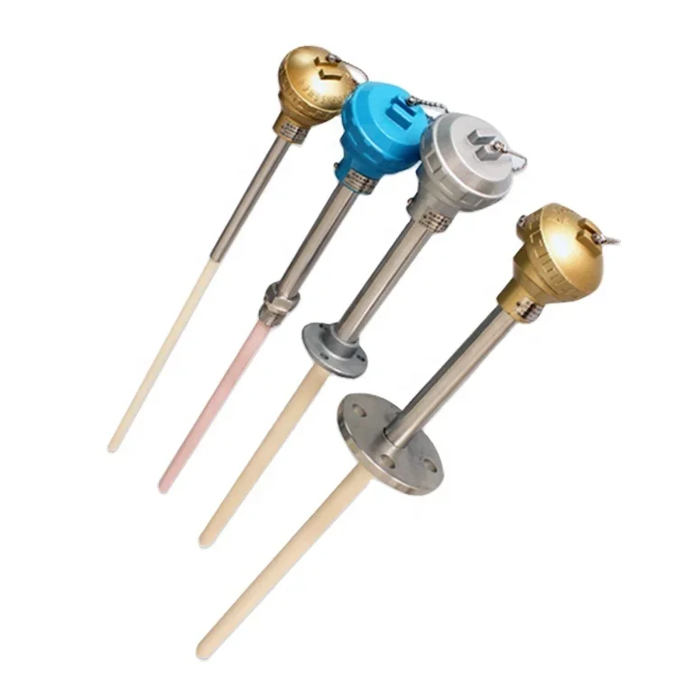 High temperature sensor Type S platinum thermocouple with  ceramic sheath