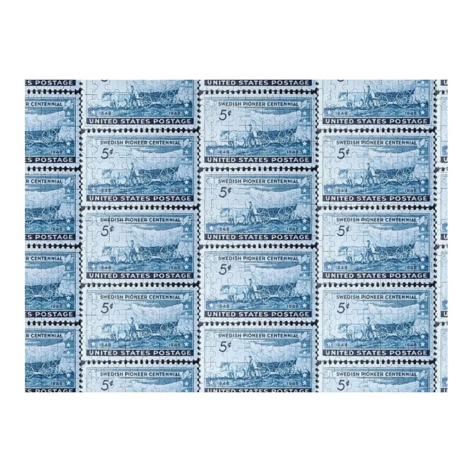 

Swedish Pioneers Vintage Postage Stamp Jigsaw Puzzle Customized Toys For Kids Personalized Gifts Puzzle