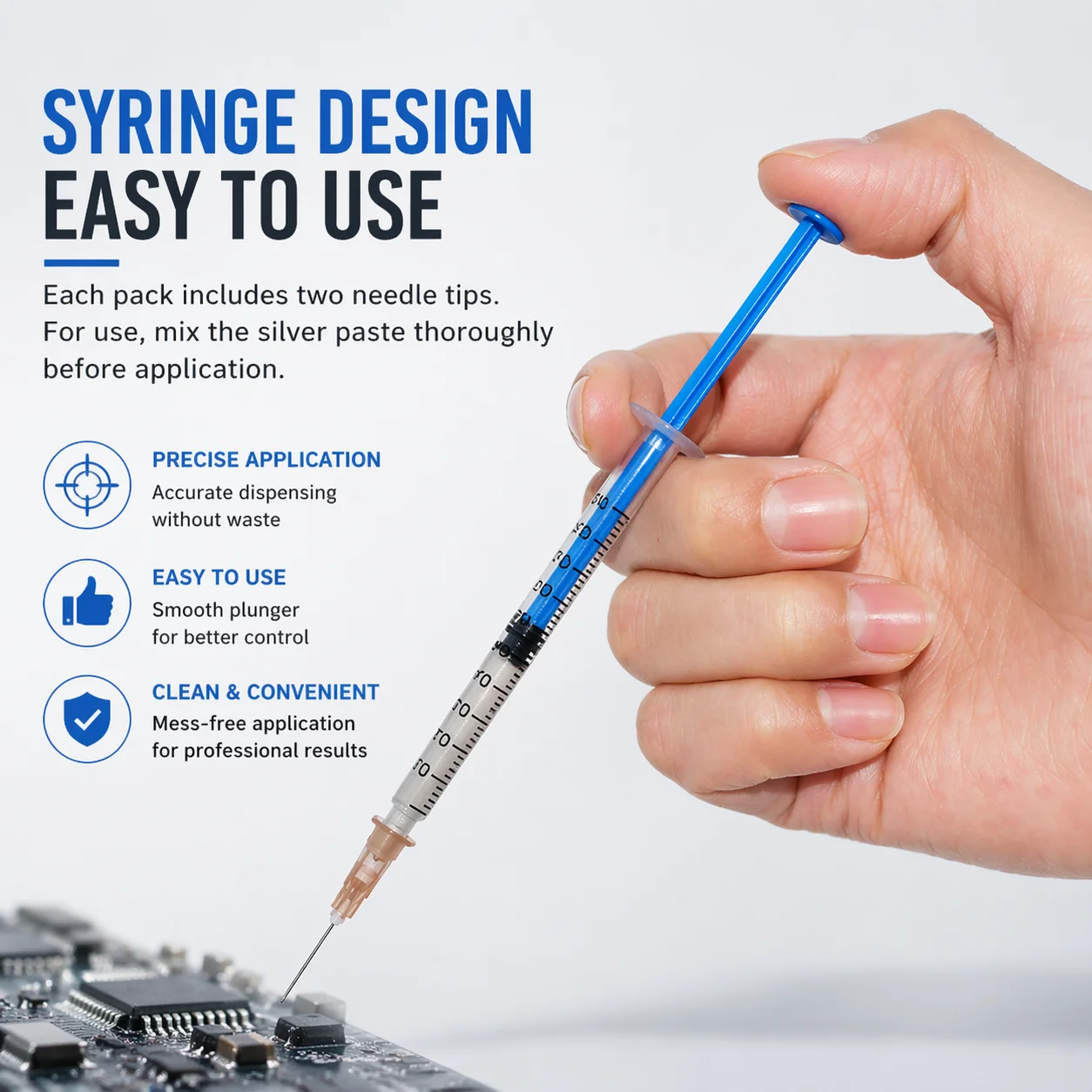 0.2ml / 0.5ml / 1ml Songtech Silver Conductive Paste Silver Paint Pen for PCB Keyboard Circuit Repair