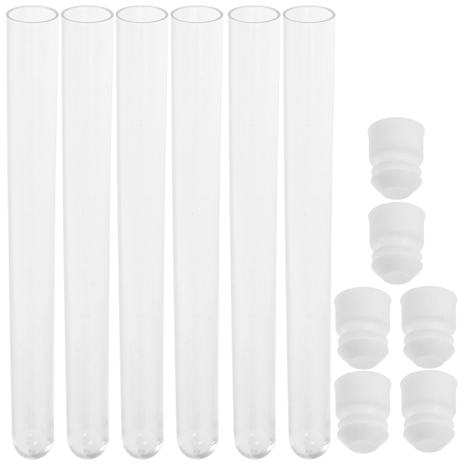 

100pcs Plastic Needle Tubes Sewing Needle Case Storage Container Thread Needles Holder Beads Test Tube Cap Craft Organizer