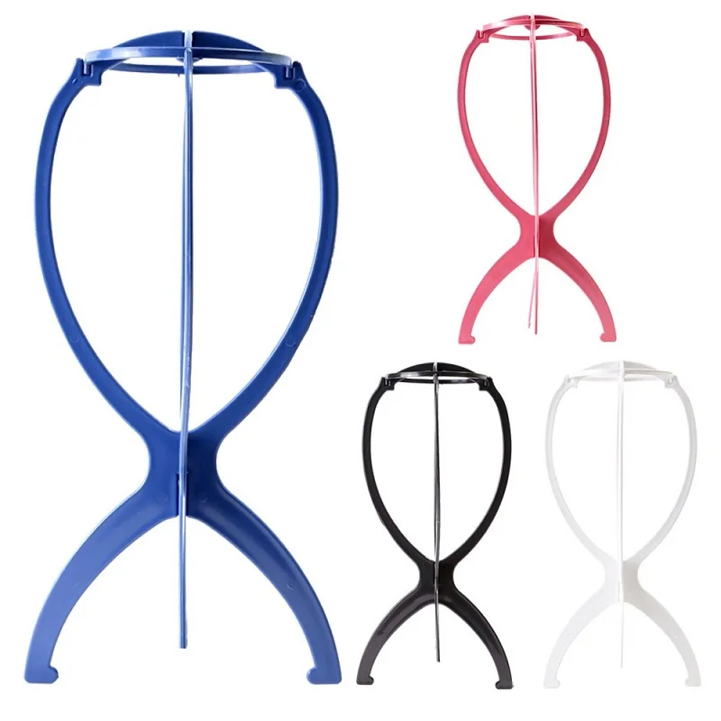 1 قطعة حامل شعر مستعار قابل للطي حامل شعر مستعار متين أداة عرض شعر مستعار حامل لجميع الباروكات