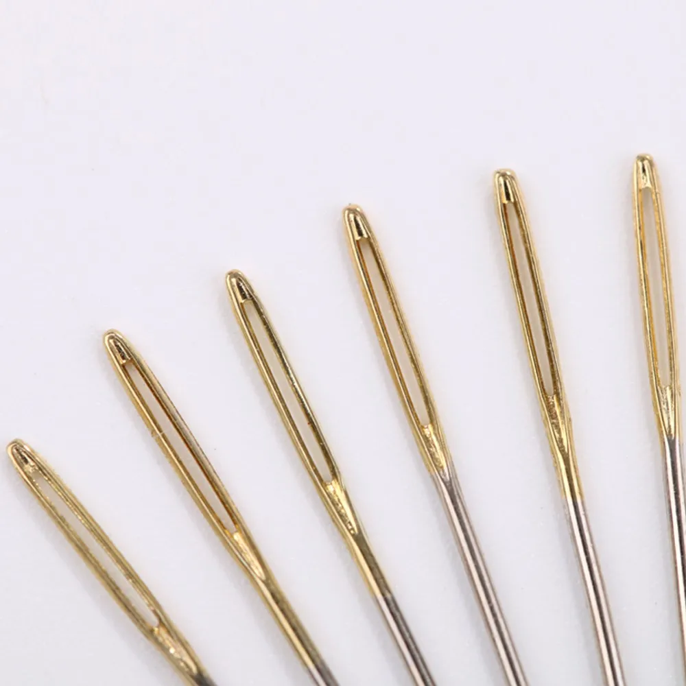 th oneroom 100pcs #26 1CT Good quality Golden Tail For Stitch Cloth Sewing Kit Embroidery Fabric Cross Stitch Needles