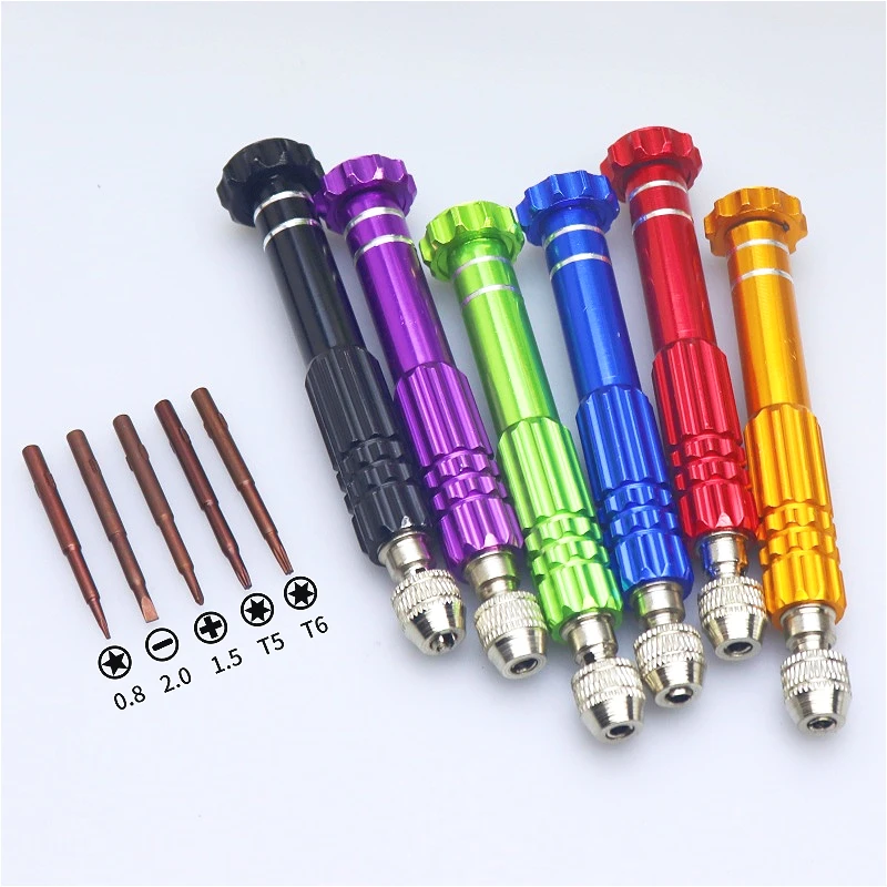 Torx T5 T6/필립스/플랫헤드/0.8mm 오각형/육각형 비트 분해 및 수리 도구가 포함된 올인원 드라이버 키트