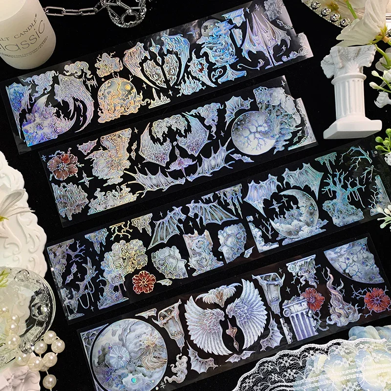 5meter Dark Wind Background Pet Tape Wings Decoration Journal