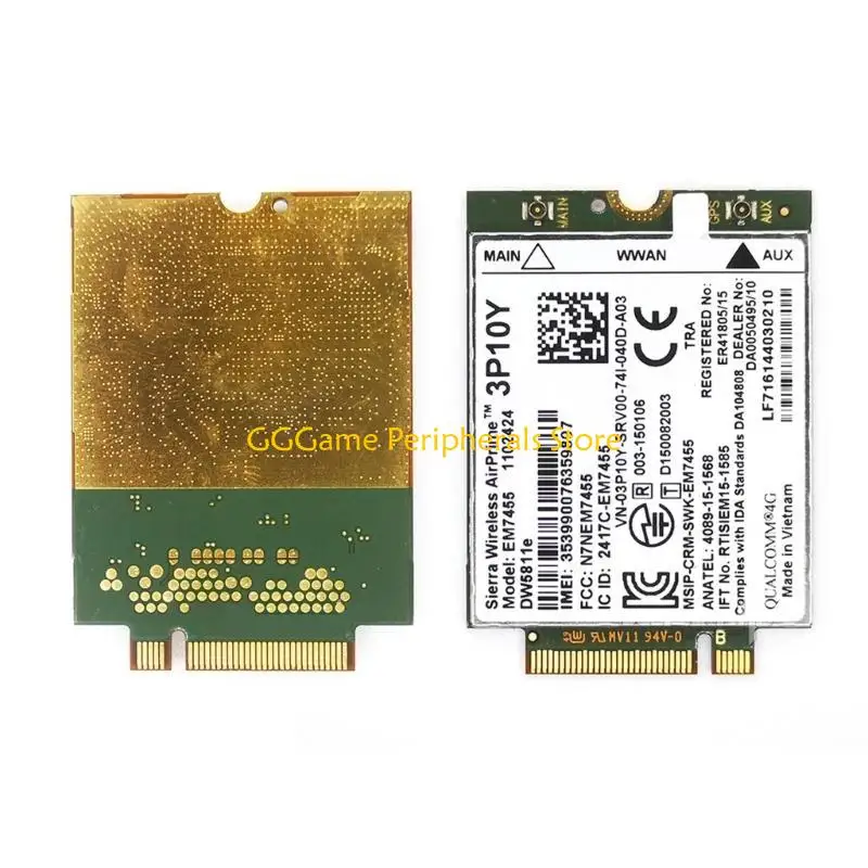 بطاقة الشبكة U55B EM7455 وحدات DW5811E 4G بطاقة الشبكة اللاسلكية وحدات 4G