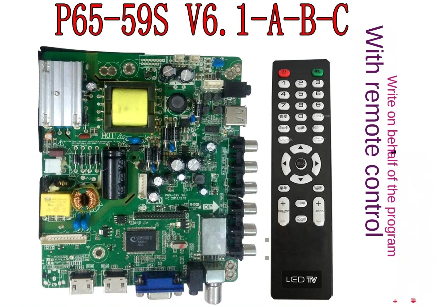 Rowa Led32c610 Motherboard P65-59S V6.1-C LCD TV St3151a05 Universal Driver Board