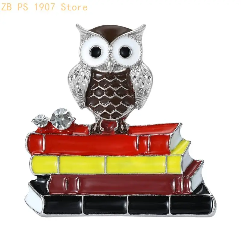 Dateless Vintage Owl Jewelry Piece Measuring 4.2Cm Brooch Pin For Daily Wear 55KA