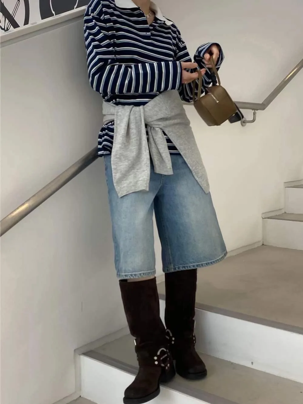 Шикарный осенний новый свободный базовый слой Sle Ne Long Sve, полосатый женский топ Agel Faion, модный весенне-осенний топ для поездок на работу