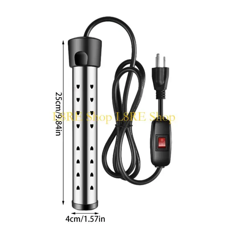 L8RE Tragbar 1500 W Elektrische Immersion Warmwasserbereiter für Badewanne Pool geeignet
