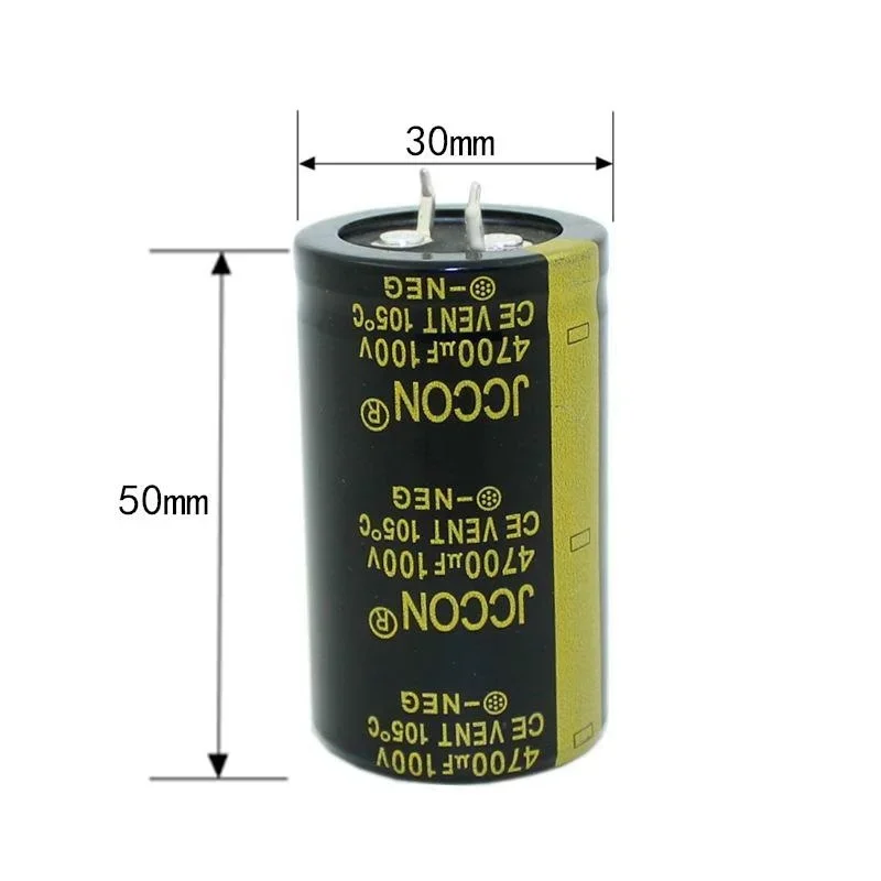 100v4700uf JCCON Horn Aluminum Electrolytic Capacitor Volume 30x50 Audio Amplifier Audio