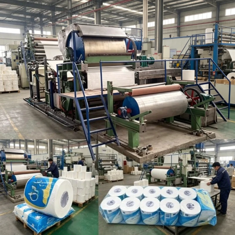 Hydraulic Pneumatic Combined Toilet Paper Machine Designed For Long Time Daily Tissue Production Work