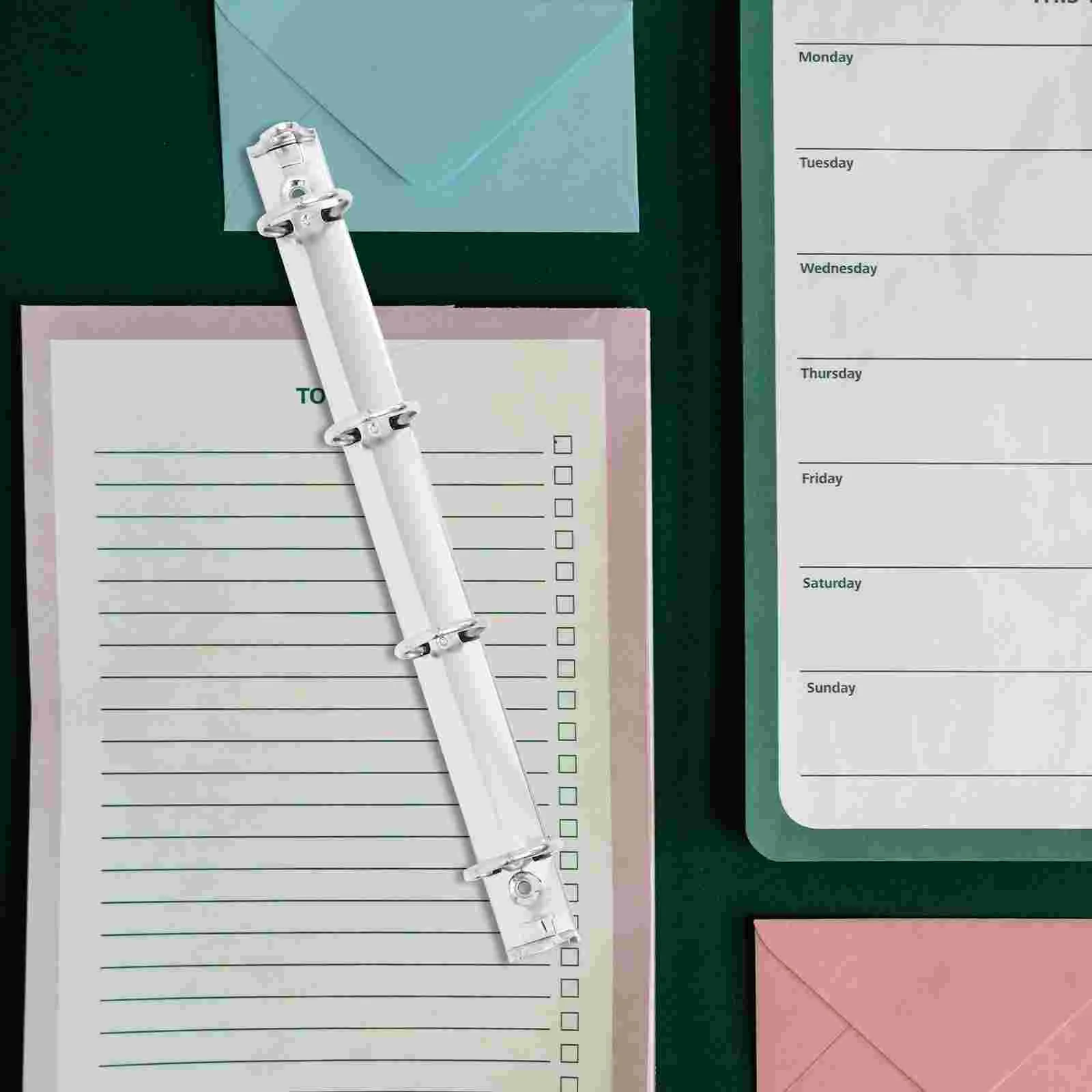 3 ชิ้น A4 Binder Notebo โน้ตบุ๊คแทรก Planner โฟลเดอร์หลวมผูกกระดูกสันหลังหวีโลหะเหล็ก