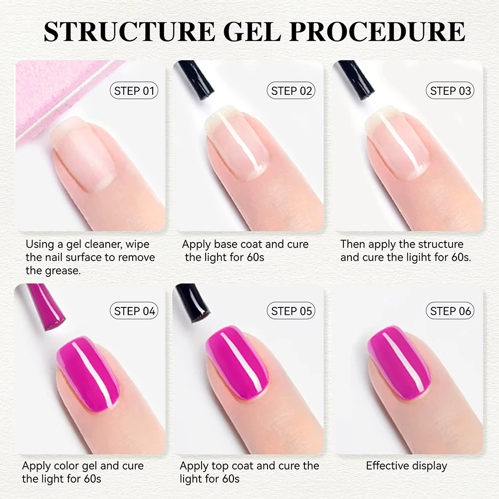 Vendeeni TPO HEMA FREE Gel Reforçado Unha Polonês Engrossado Proteger Unhas UV Soak Off Gel Verniz Forte Estrutura de Unhas Gel Duro