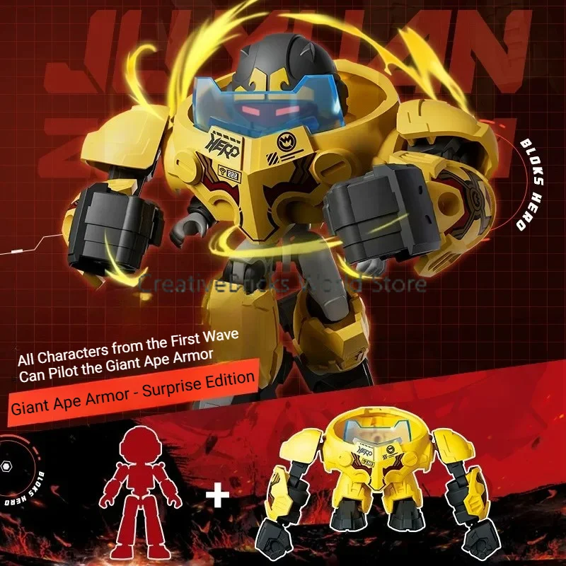 BLOKEES Hero Infinity Starlight Version Wave 1 Guan Yu Sun Wukong Building Blocks Assembled Educational Toy Festival Gift
