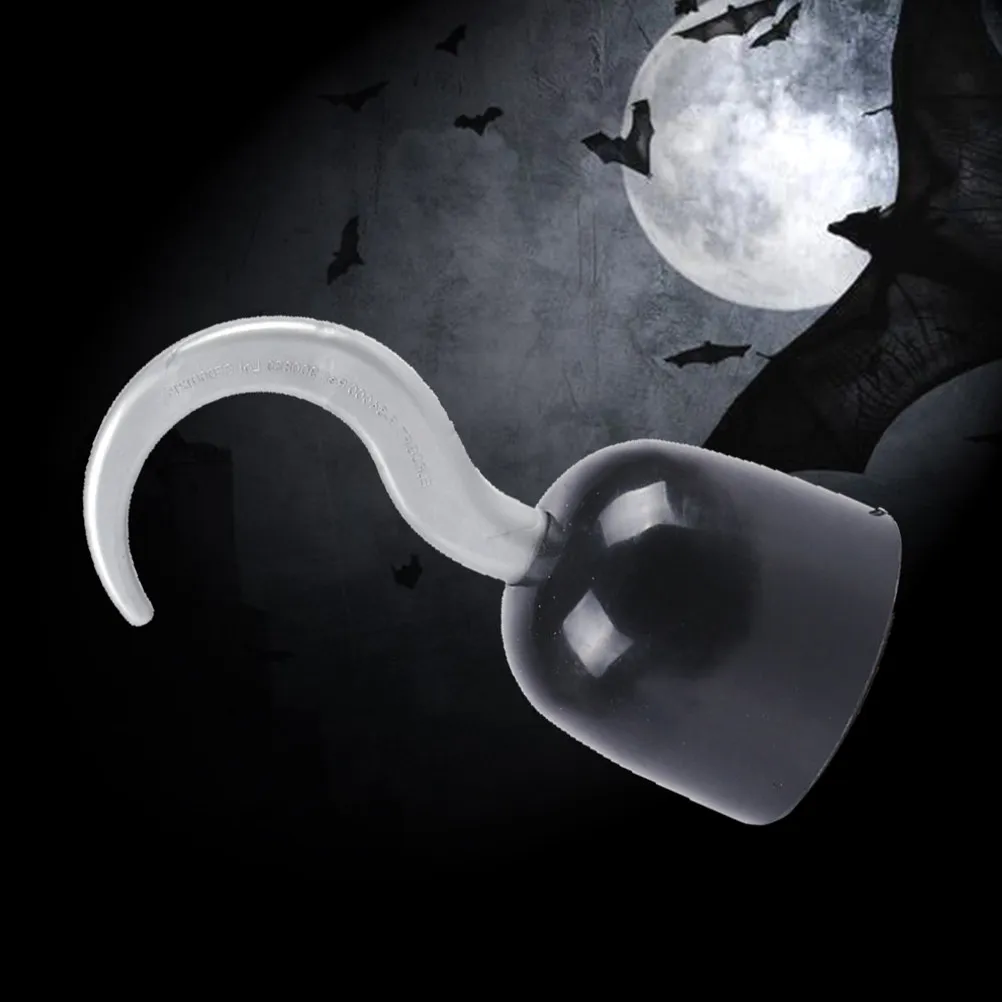 

4Pcs Pirate Hook Costume Prop Great for Pirate Themed Parties Halloween Adornments Cosplay Accessories Photo Party Supplies