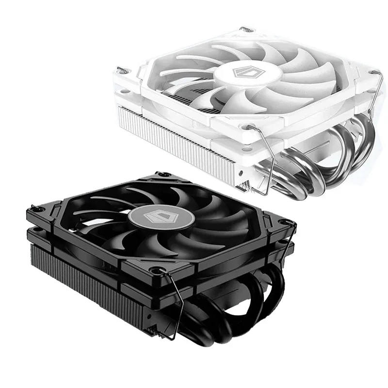 ID-Refroidissement IS-40X CPU Refroidisseur 92mm PWM Ventilateur De Refroidissement 4 Caloducs Down-pression Profil Bas Refroidisseur D'air pour AM4 AM5 LAG1700/1200