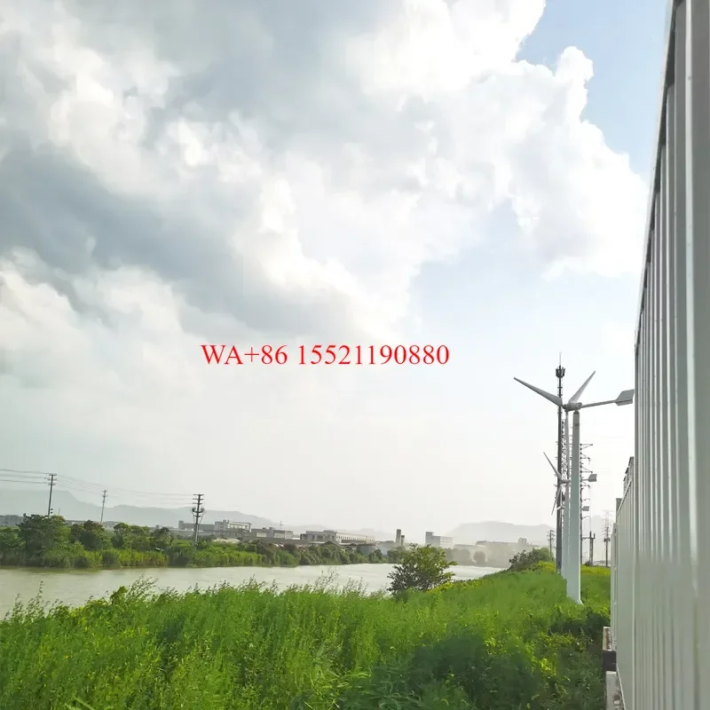 WMWMNU 5KW High Efficiency Horizontal Axis Wind Turbine Real Power Large Scale Generator Suitable for Factories