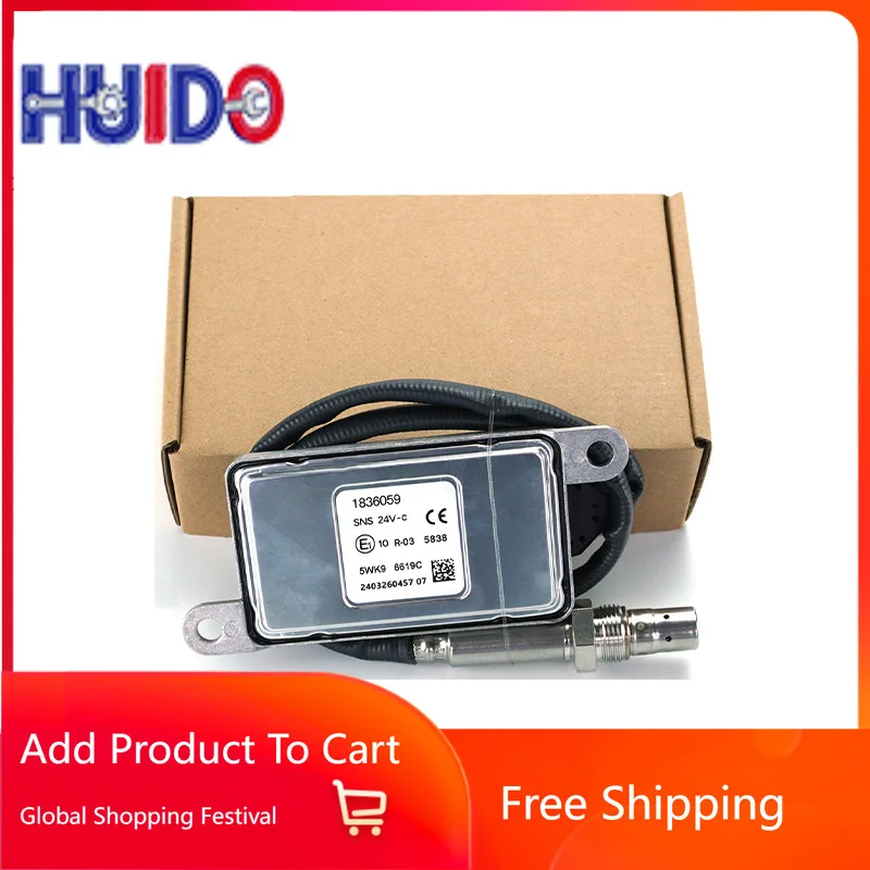 5WK96619C 1836059 Nox Sensor Nitrogen Oxygen Sensor for DAF 24V Auto Spare Parts