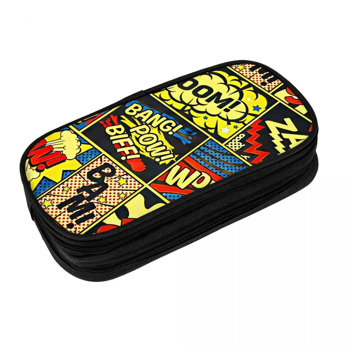 

Pop Art Boom Pencil Case Fun Pen Holder Bag Student Big Capacity School Supplies Zipper Pencilcases