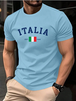 Solid Color Men's T-Shirt Outdoor Trendy Summer Short Sleeve Top Solid Color T-Shirt Style Plus OverSize Loose Men's Clothing