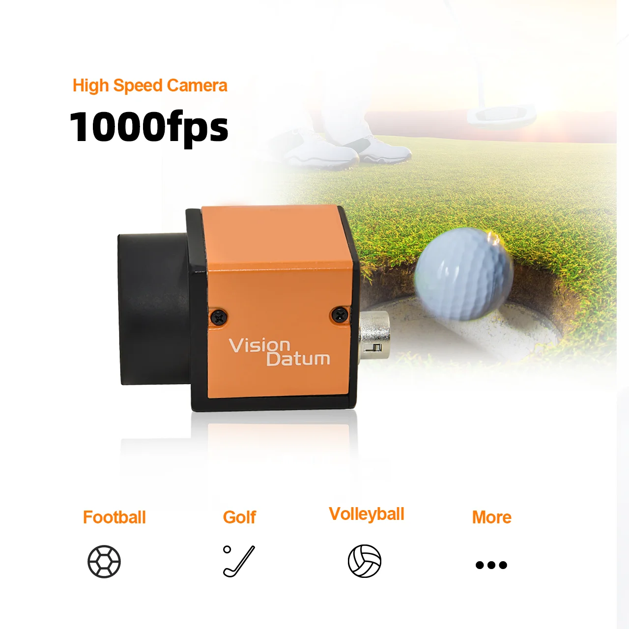 High Speed 1000FPS Golf Swing Camera CMOS PYTHON300 Global Shutter Provide SDK Windows Linux Demo