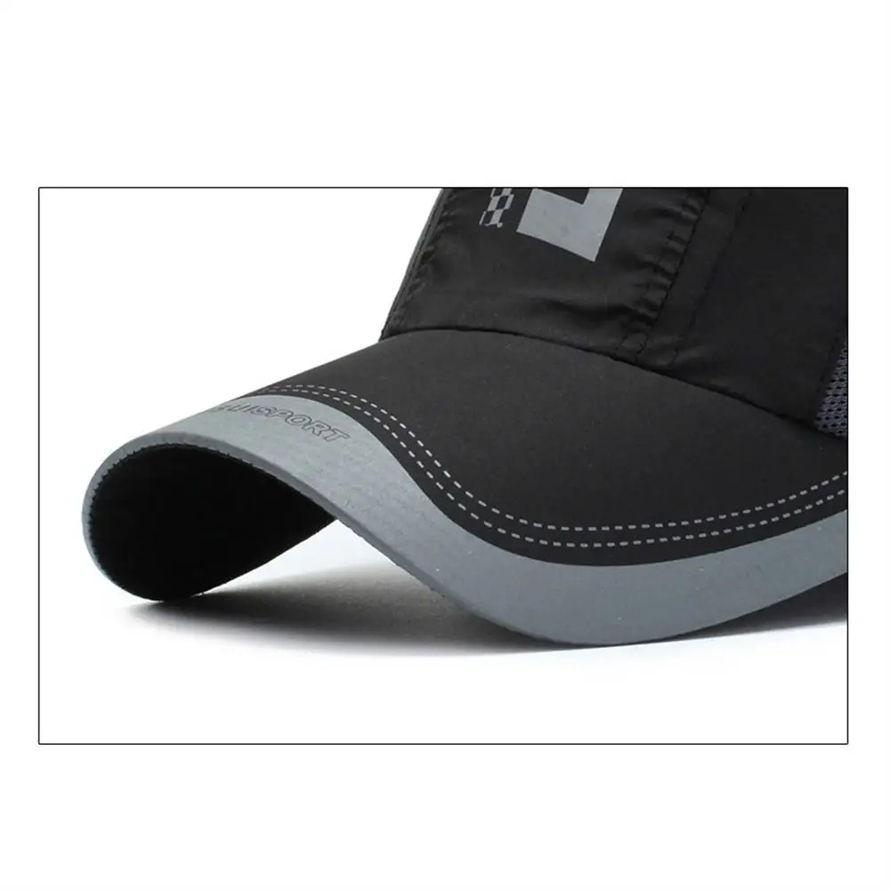 

Hiking Breathable Quick Dry Cap Adjustable Waterproof Sports Hat Ultra-Thin Snapback Truck Hat Mountain Climbing