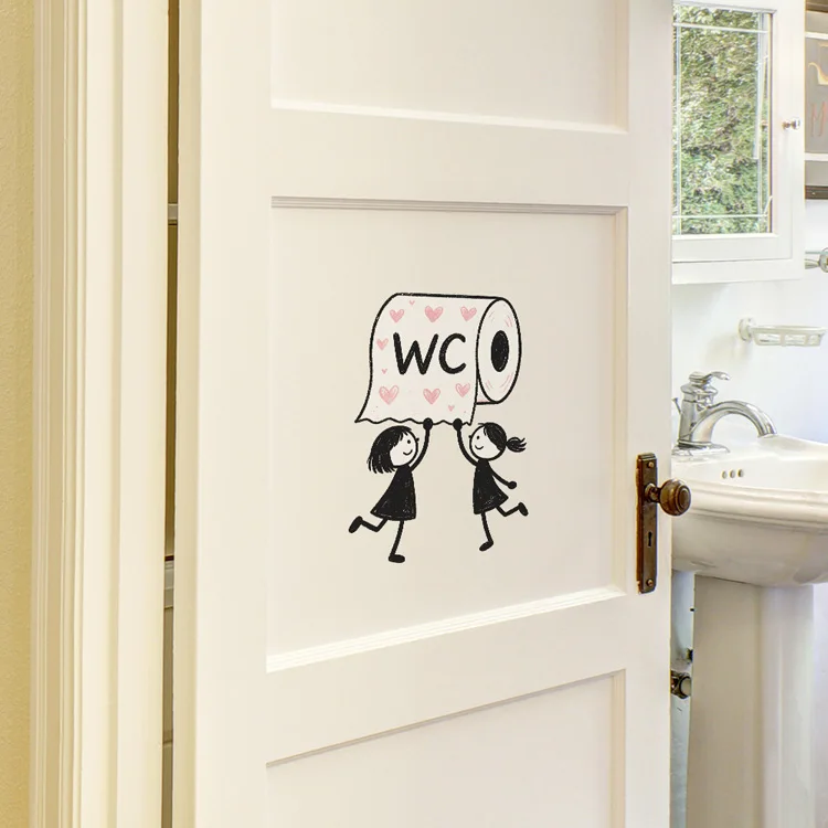 Interessante Love Roll Papier-Wandaufkleber, Badezimmer-Toiletten-Dekoration, Wandbild, Wohnzimmer-Schrank-Dekor, selbstklebende lustige Aufkleber – Detail 6
