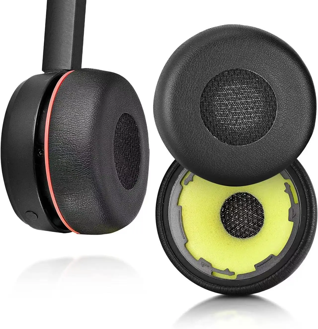 Coussinets d'oreille de remplacement pour casque Bluetooth sans fil stéréo Jabra Evolve 75 (75UC 75MS 75SE), coussinets d'oreille pour casque, oreillettes