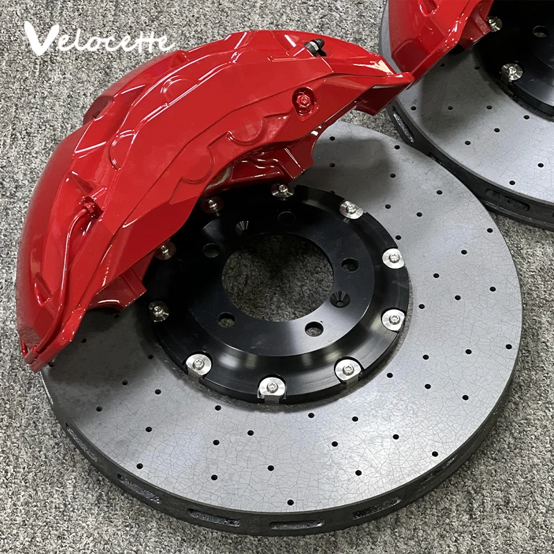 Parts Car Accessories Racing Brake Caliper Kit 10N 10-pot 10 pistonwith 402-420mm Carbon Ceramic Discs Pads For Zeekr 001