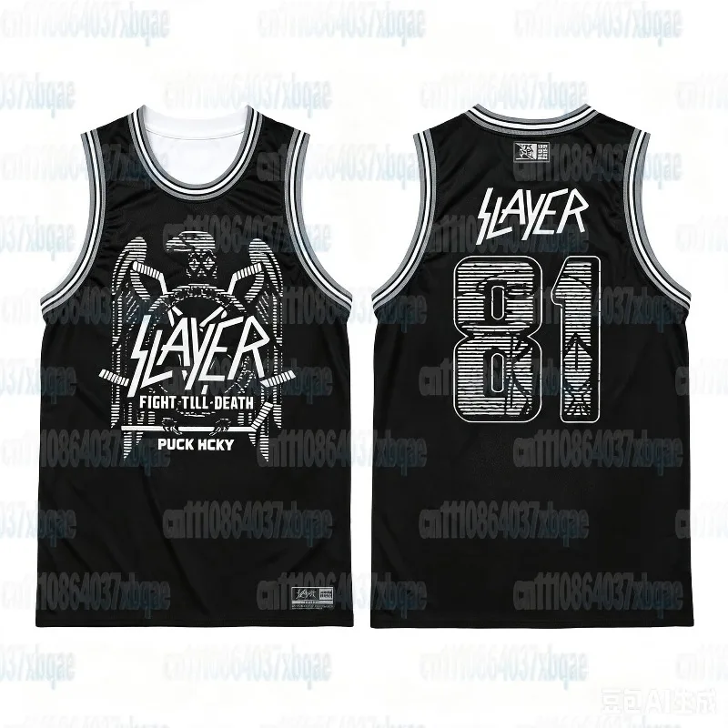 Metallica Ride The Lightning 84 Basketball Jersey Sleeveless Vest 3D Printed Heavy Metal Rock Sports Vest Family Outfit