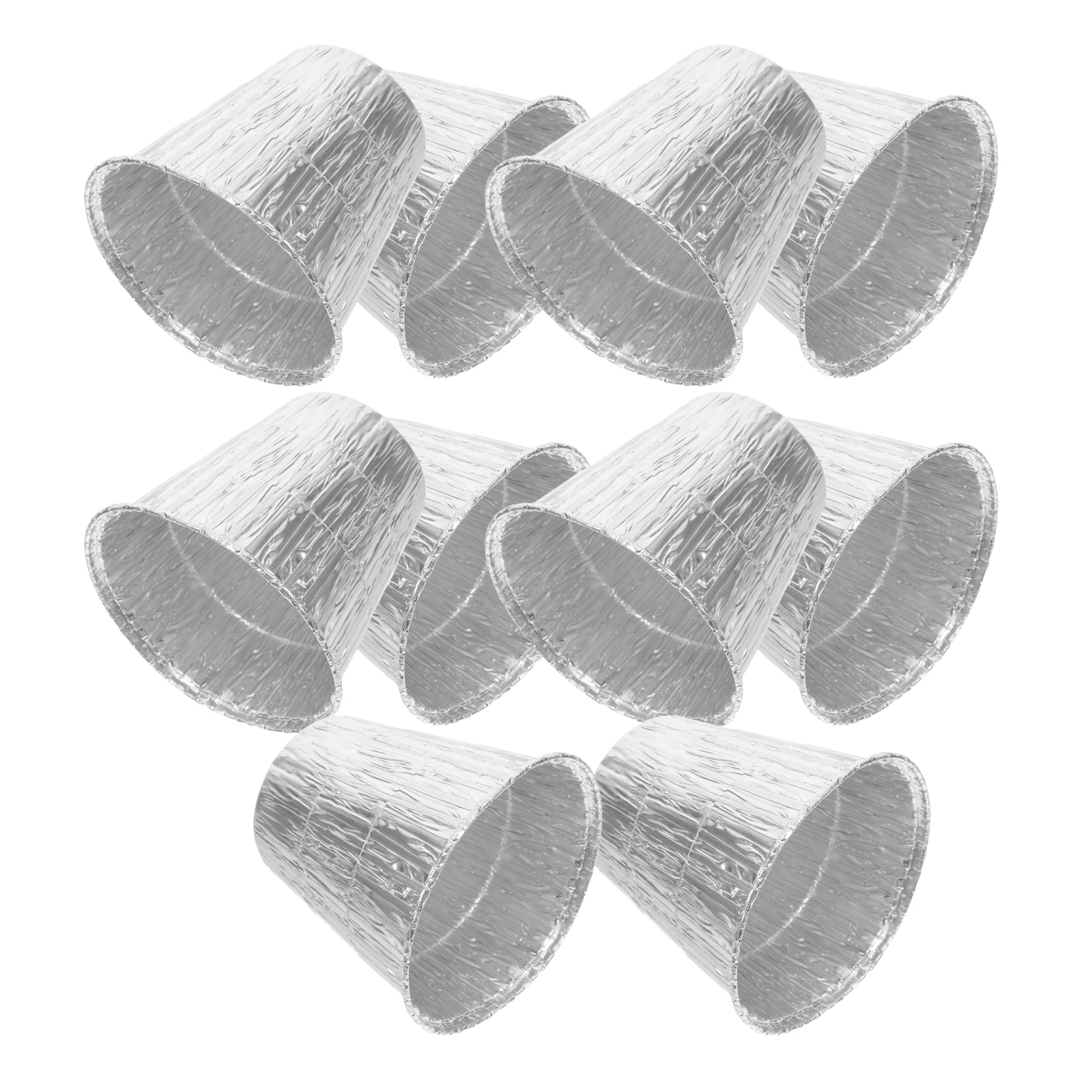 

10pcs Disposable Tin Foil Paper BBQ Grill Catch Bucket Liner Aluminum Cups Baking Drip Tray Accessories Outdoor Insulation