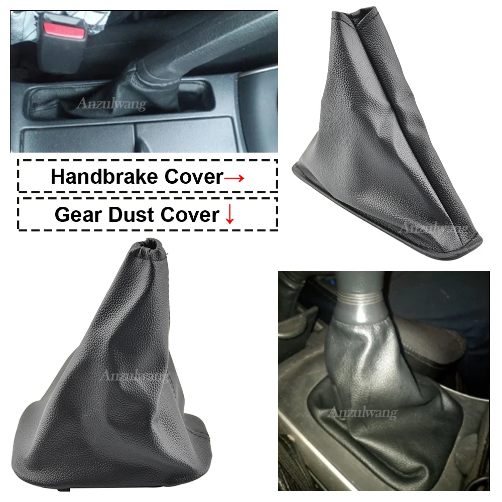 CWOQOCW Lederen Pookknop Cover Voor Toyota Auris 2007-2013 – Zilveren Afwerking, Slijtvast, Makkelijk Te Monteren – Interieur Accessoire