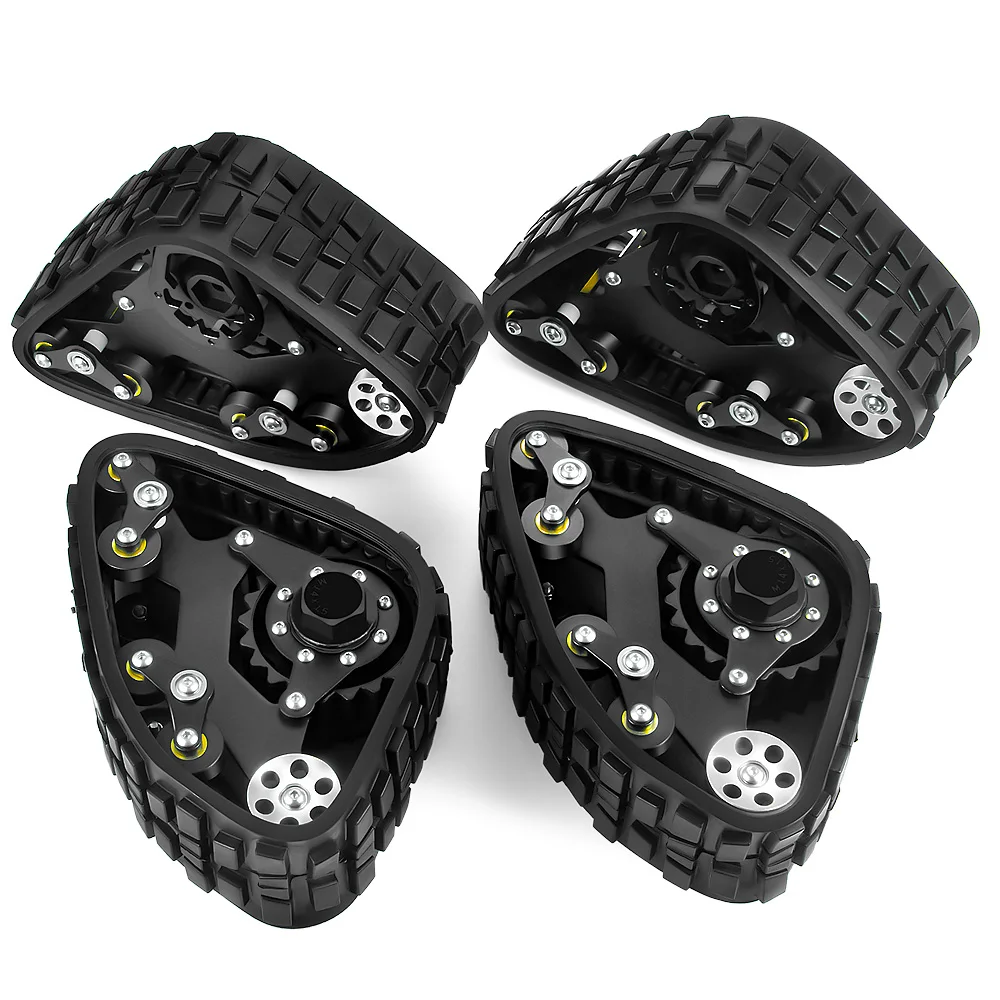 AXSPEED RC Car Snow Tires All Terrain Tracks Wheels Sandmobile Conversion for 1/10 Axial SCX10 TRX4 D90 Accessories