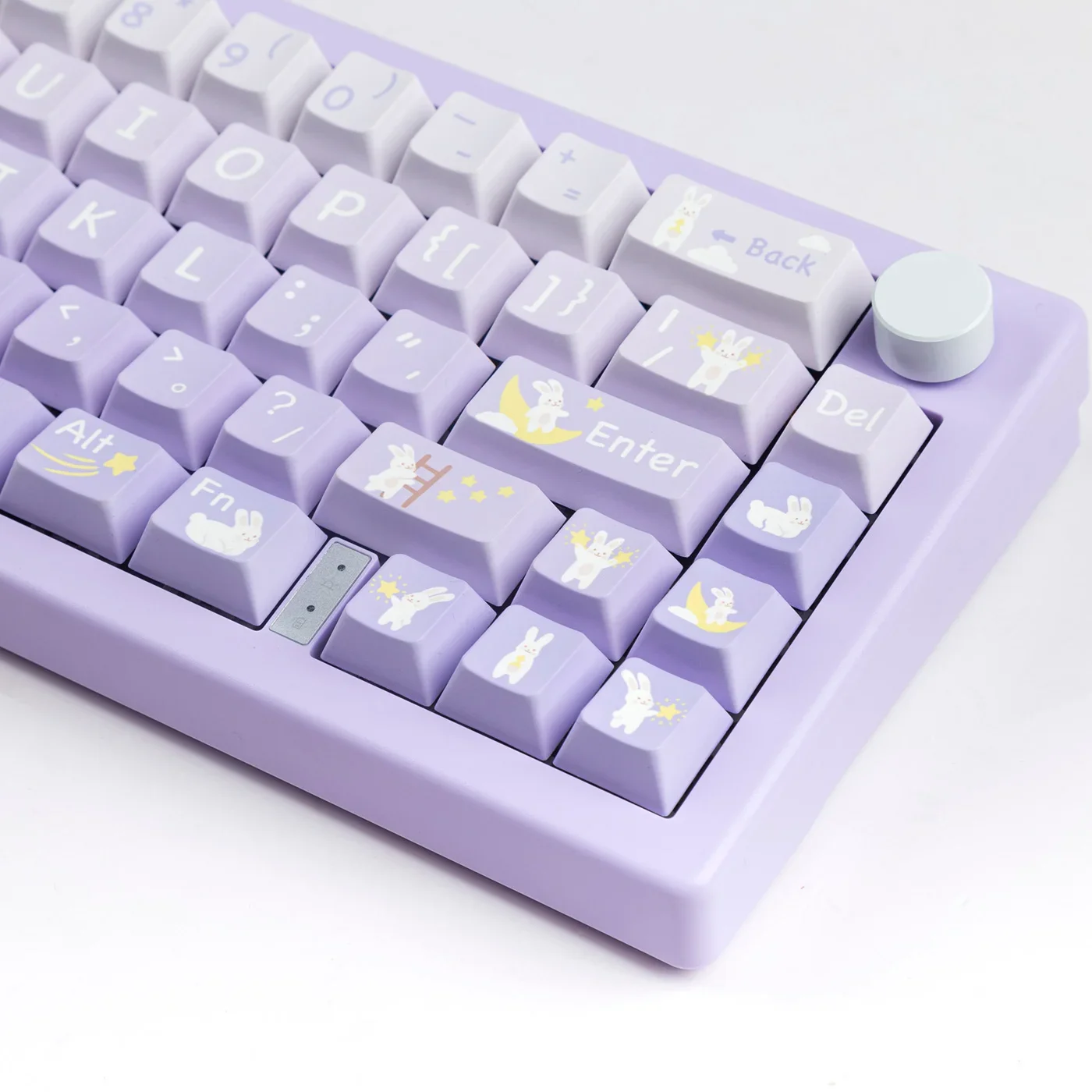 

Rabbit original height keycap gradual change cute pbt five-sided sublimation Ningzhi VGN 68 87 98 104