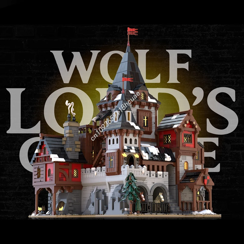 

3988pcs MOC Wolf Lords Castle Model Building blocks idea DIY toys Kids Birthday creative craft Christmas gifts