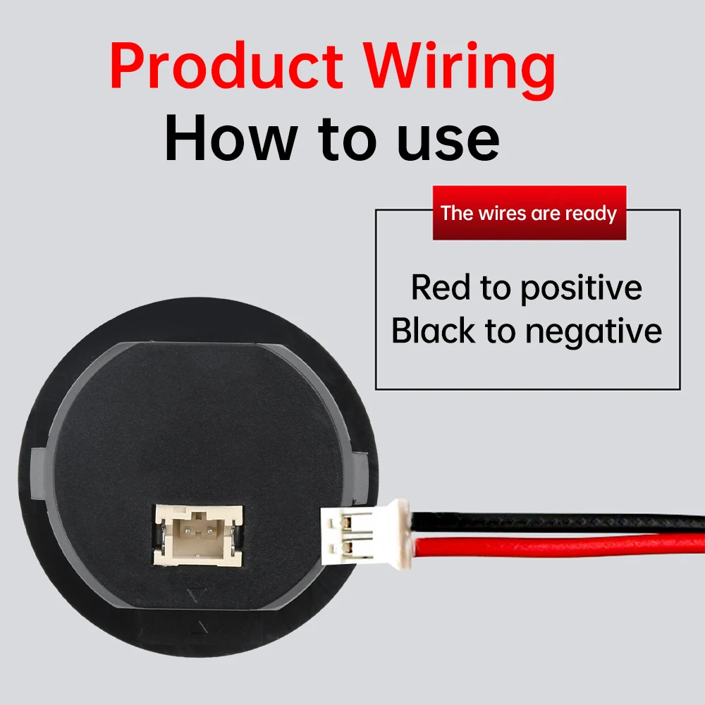 DC 12-60V Digital Voltage Power Meter Indicator 2-wire LED Digital Tube Voltmeter for BMS Protection Board