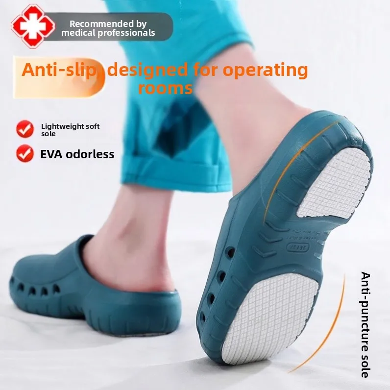 

Sports Medical Surgical Slippers Women's Office Hospital Open-Toe Anti-Slip EVA Slippers Casual Style Summer Season