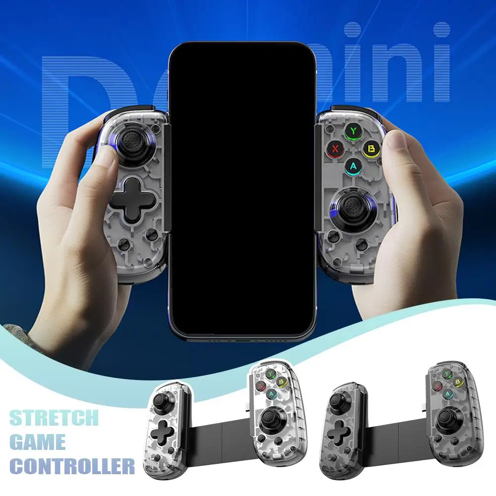 

2026 New D6Mini Stretchable Game Controller AP-D6 Foldable Type-C Gamepad with Hall Trigger Vibration Joystick Game Accessories