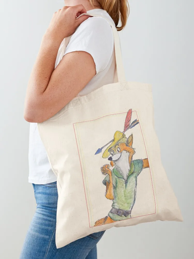 Cartoon Robin Hood Tote Bag Women's shopper tote bags cloth bags Shopper