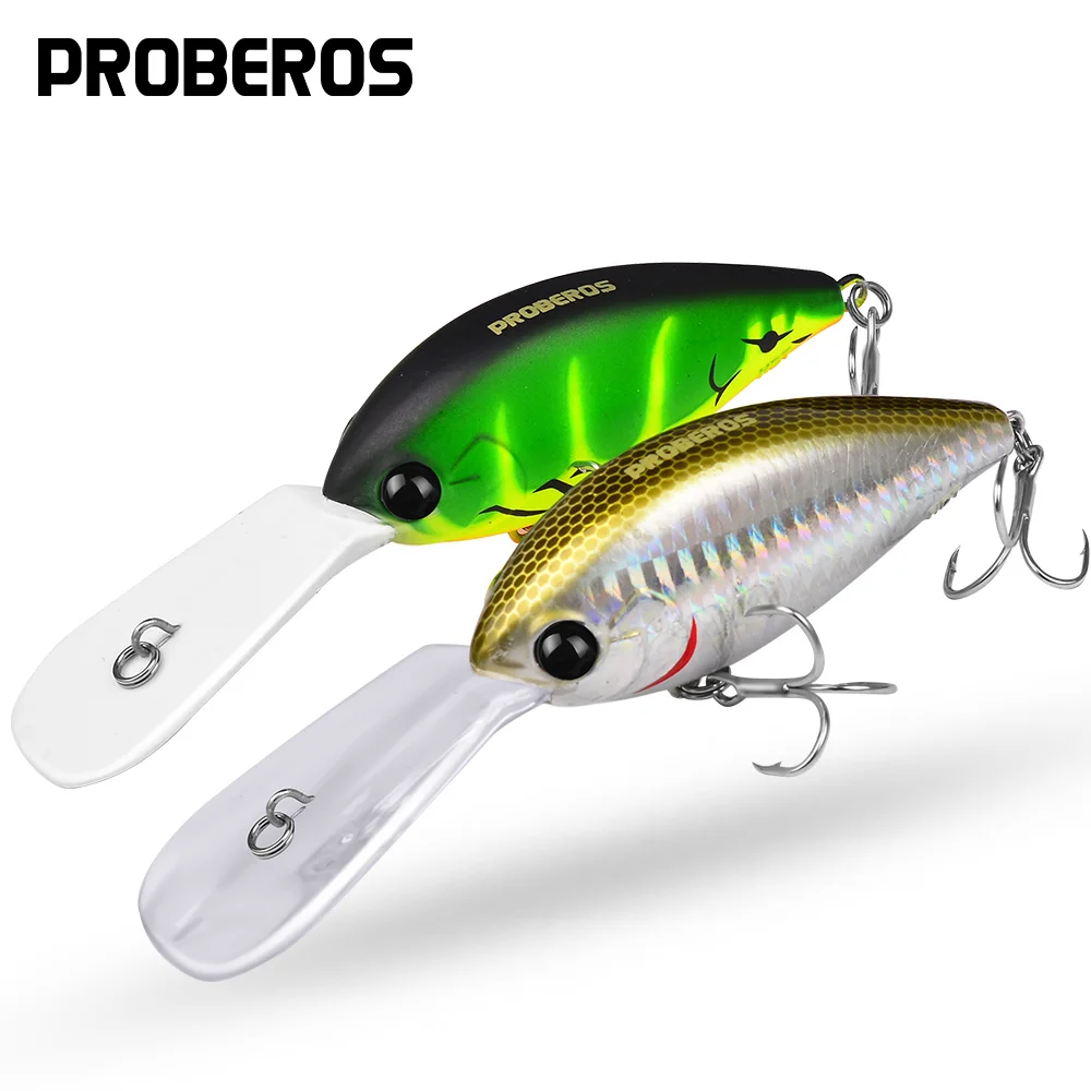 PROBEROS 1PC Rattling Crankbait 12.5cm-24.5g Floating Fishing Lure Noisy Hard Bait Artificial Wobbler Long Casting Bass Swimbait