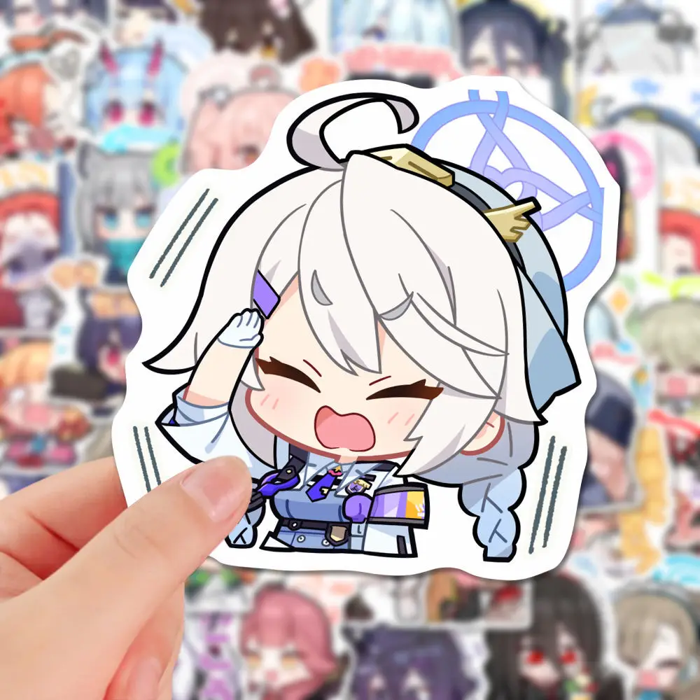 80PCS Anime Blue Archive Shirasu Azusa Sorasaki Hina Stickers Laptop Guitar Phone Lage Waterproof Graffiti Helmet Car Decal