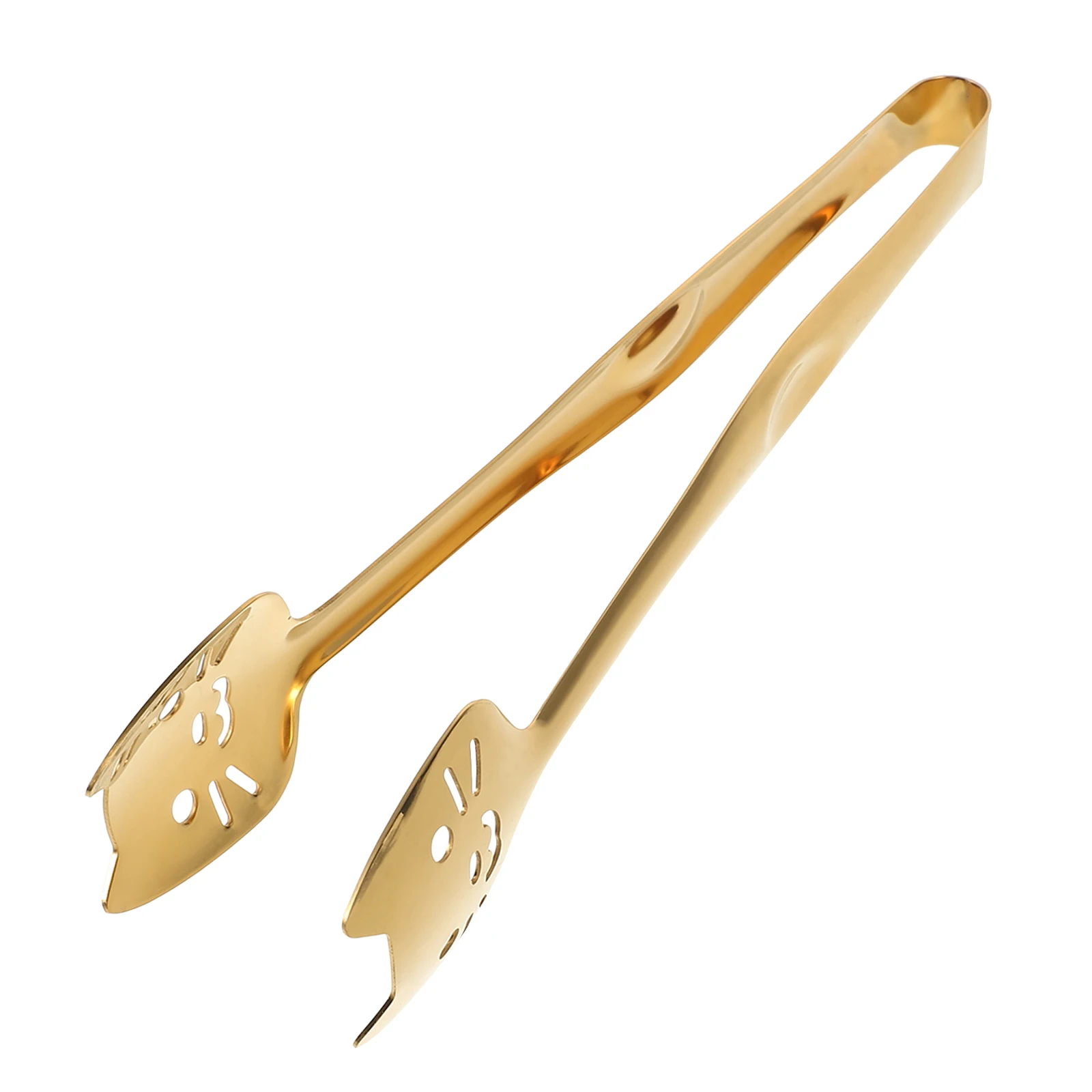 

Extra Long Stainless Steel Food Tongs Cat Themed Non-Slip for Serving Appetizers Salads Desserts Buffet and Barbecue