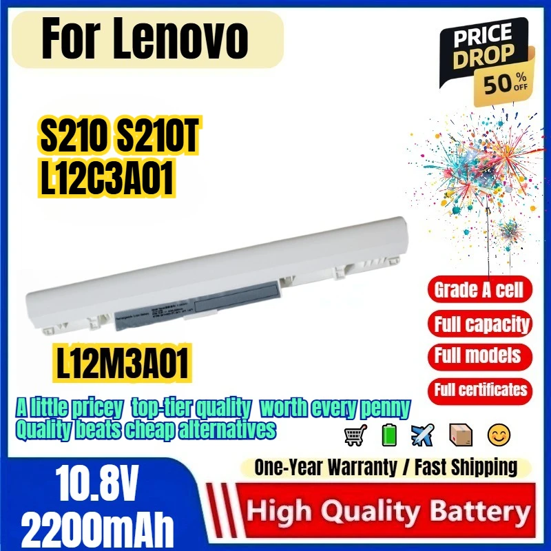 L12M3A01 for Lenovo S210 S210T L12C3A01 Laptop Battery 0 Cycle High Quality Capacity Battery Replacement Bateria Grade A Cell