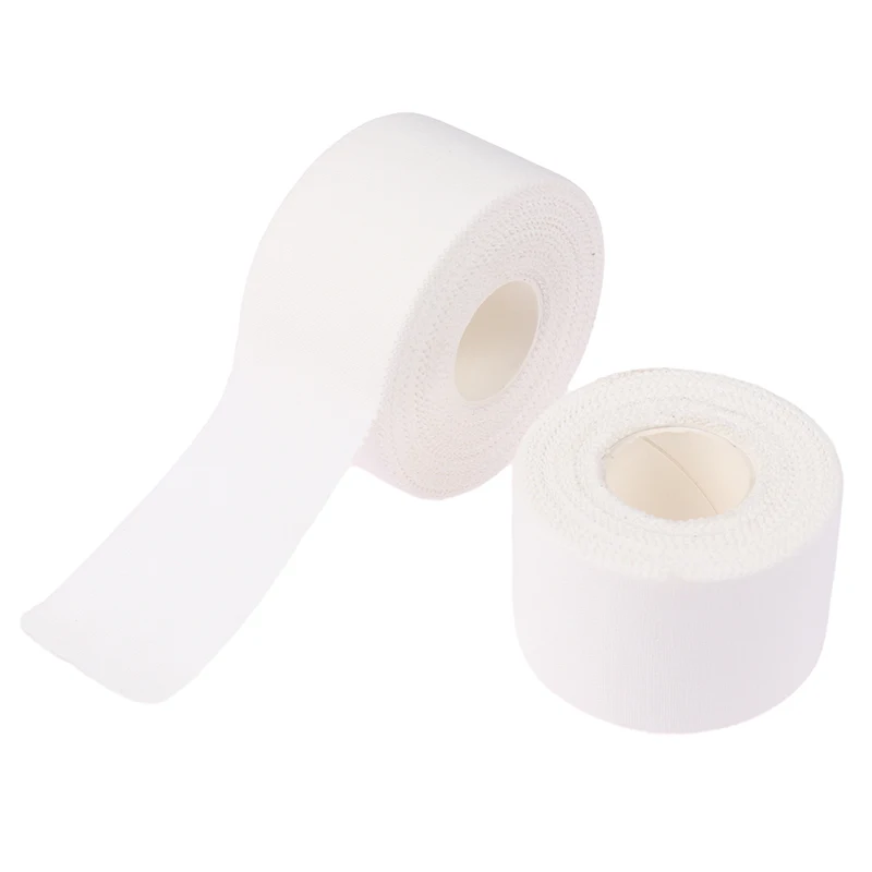 Ruban de sport athlétique blanc, rouleau de ruban de liaison sportif, bandage élastique, soins des blessures de fatigue, soutien en plein air, outil d'urgence