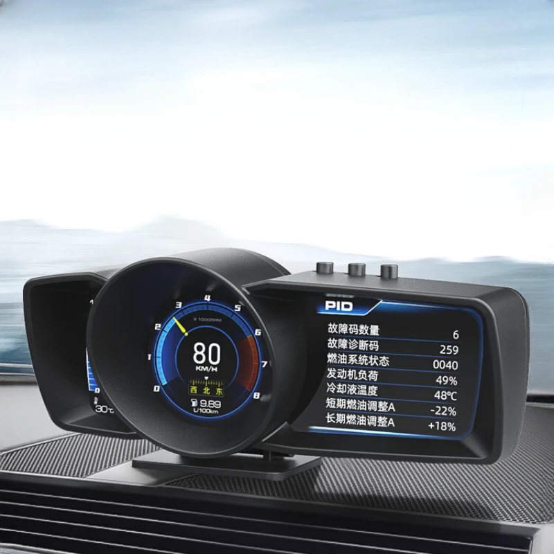 Hud Head-up Display obd LCD Instrument Driving Computer HD gps Beidou Turbo A600