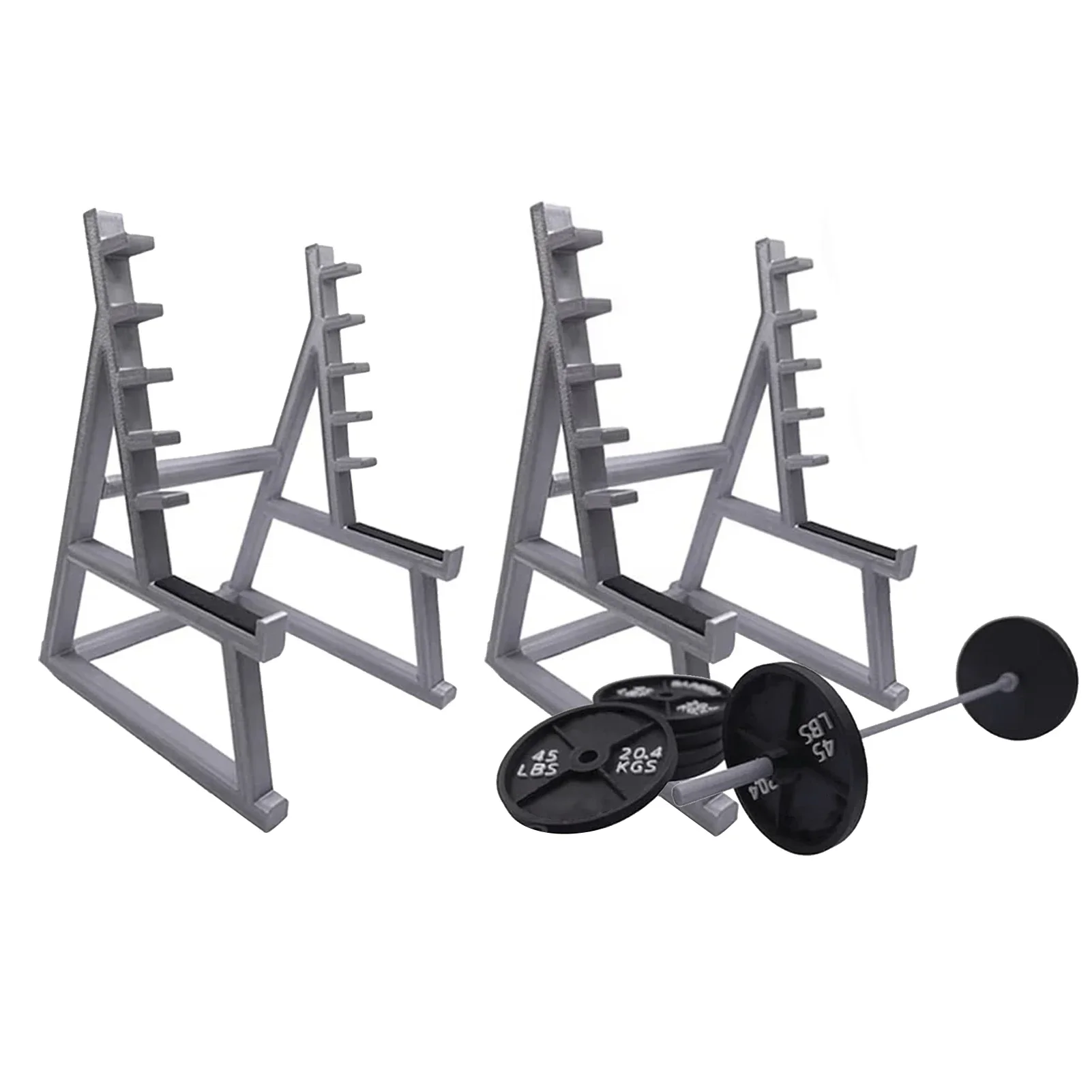 

Pencil Holder For Desk Barbell Rack Display Holder Portable Gym Theme Pen Storage Squat Rack Ornaments With Barbells And Weights