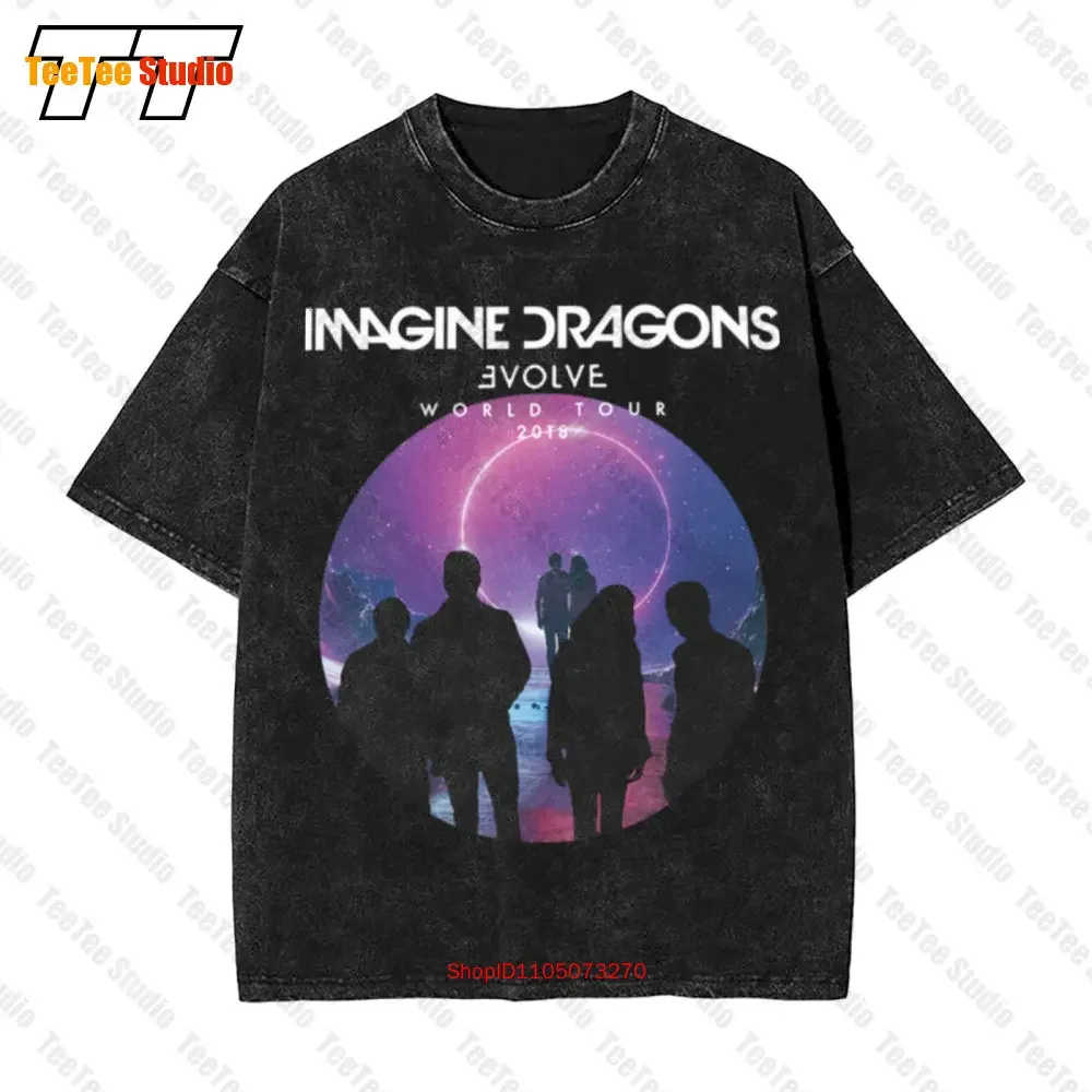 Imagine Dragons Evolve World Tour 2018 Concert Vintage Oversized T-Shirt 967C