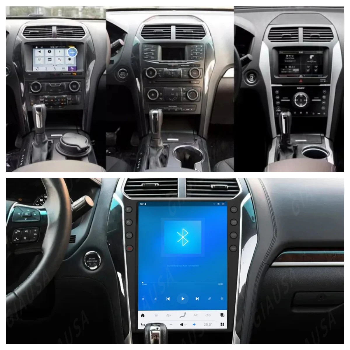 Para Ford Explorer Explorers 2011 2012-2019 Android AUTO Carplay GPS para coche Navi Radio con reproductor Multimedia Bluetooth pantalla de Audio